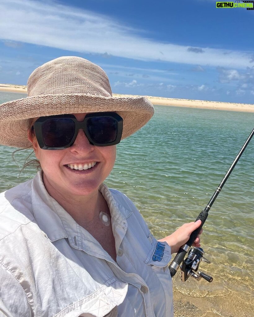 Shelly Horton Instagram - Gone fishin’ Some well needed R&R with my family on the Sunshine Coast. I love fishing and whiting is my favourite fish to eat! Brilliant day with Dad and my cousin @courtneysowter (who managed to our fish us all with largest whiting, a flathead and a bream!) 27 fish! We’re going again tomorrow! Then it will be fish tacos and margaritas tomorrow night! #familytime #fishing #whiting #relaxing Noosa River
