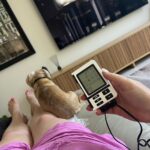 Shelly Horton Instagram - Not sponsored! But in uterus related news… My period cramps have been so bad I’ve been using my @thepainpod It’s like a TENS machine only better. You stick on the pads and electrical pulses confuse the area so it doesn’t send pain signals to the brain (or something like that) I find it really helps with period pain and also my lower back pain. ShellShocked does media training and filming with PainPod and I’ve been a customer for nearly ten years, but this is not a paid post. Just thought you might like to know. I also find Mr Barkley lying on my tummy helps as he’s like a hot water bottle!