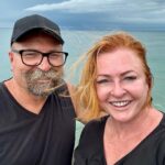 Shelly Horton Instagram - Walking at Coolum Beach and saw 4 Manta Rays and 2 green turtles. Moments later we were hit by a massive storm and had to shelter in a cafe. Checkout Mr Barkley - the hates thunder so Darren improvised on a thunder shirt! Coolum Beach, Queensland