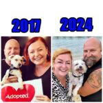 Shelly Horton Instagram - It’s Mr Barkley’s seventh Gotcha Day! We adopted him in 2017 from @monikadogrescue after he had been found on the streets. He was so skinny and miserable. Let’s just say we loved him and fed him to the happy chubby 13 year old he is today. He really is part human swipe to see the video of him saying “Nooooo” to walkies! We love you so much Mr Barkley! #adoptdontshop #rescuedismyfavoritebreed