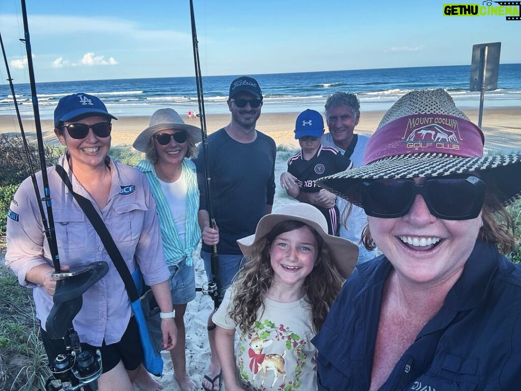 Shelly Horton Instagram - A family who fishes together stays together! Back in Coolum with @dansowter @deesowter and the gang! Coolum Beach, Queensland