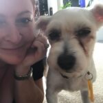 Shelly Horton Instagram - It’s Mr Barkley’s seventh Gotcha Day! We adopted him in 2017 from @monikadogrescue after he had been found on the streets. He was so skinny and miserable. Let’s just say we loved him and fed him to the happy chubby 13 year old he is today. He really is part human swipe to see the video of him saying “Nooooo” to walkies! We love you so much Mr Barkley! #adoptdontshop #rescuedismyfavoritebreed