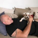 Shelly Horton Instagram - It’s Mr Barkley’s seventh Gotcha Day! We adopted him in 2017 from @monikadogrescue after he had been found on the streets. He was so skinny and miserable. Let’s just say we loved him and fed him to the happy chubby 13 year old he is today. He really is part human swipe to see the video of him saying “Nooooo” to walkies! We love you so much Mr Barkley! #adoptdontshop #rescuedismyfavoritebreed
