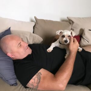 Shelly Horton Instagram - It’s Mr Barkley’s seventh Gotcha Day! 

We adopted him in 2017 from @monikadogrescue after he had been found on the streets. He was so skinny and miserable.

Let’s just say we loved him and fed him to the happy chubby 13 year old he is today.

He really is part human swipe to see the video of him saying “Nooooo” to walkies! 

We love you so much Mr Barkley! 

#adoptdontshop #rescuedismyfavoritebreed
