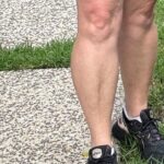 Shelly Horton Instagram - Darren forced me to take a stupid walk for my stupid mental health…. And THEN I saw that even the baby faces in my knees looked sad. Freaky baby faces 😳👶 probably didn’t like that we were couple dressing 👯