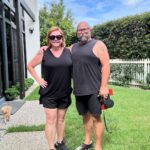 Shelly Horton Instagram - Darren forced me to take a stupid walk for my stupid mental health…. And THEN I saw that even the baby faces in my knees looked sad. Freaky baby faces 😳👶 probably didn’t like that we were couple dressing 👯