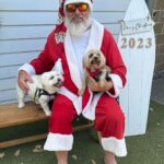 Shelly Horton Instagram - Mr Barkley and Maui love summertime Santa! Merry Christmas! Dune Cafe
