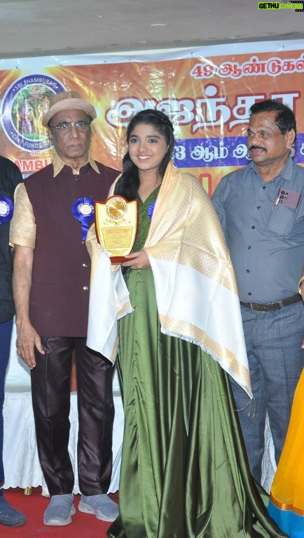 Sherin Thara Instagram - First award in 2024 ❤️Thank you ajantha awards & makkale ungalukum thaan❤️ There are many people behind me my parents my directors ,producers, & baakyalakshmi team & big thanks to @vijaytelevision & my guru thanthai @thaicreations.2023 director uncle thaiselvam sir🙏🙏🙏 All the technicians & co artists from movie to serialserial & makeup uncles,hairdressers,my costumers & my designers I worked till now. Finally to all the audience & mainly to all the instagram pages thanks each & everyone from the bottom of my heart. Special thanks to mayu charecter & shruthi charecter vijaytv team @vijaytelevision @chandru_duraiyappa &writer @priyaathampy Thank you sis for my special day outfit customised @minime_by_arjocouture If I forgot to mention any one kindly so sorry sorry❤️❤️❤️ #babysherin #babymayu #mayu #baakyalakshmi #vijaytelevision #vijaytv #trending #explorepage #explore #award #newbeginnings #instapost #instagram #reelsinstagram #insta