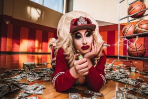 Sherry Pie Instagram - I’m not as think as you stoned I am! 
Art by Humans 
💚🥬🍃
#art #420 #smoke #drag #dragqueen #queer #photography #wakeandbake #queerartist #comedy #makeup #camp #gay #nyc #green #bpd #lightup #sherrypie #smokinggirl #positivevibes #newyork #campy #money #fun #positivity
