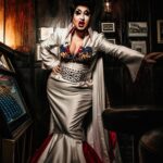 Sherry Pie Instagram - Elvis is ALIVE!!!….and in a dress? 🪦🥪🚽💀 Art by Necromancers #art #halloween #halloweencostume #elvis #elvispresley #itsalive #drag #queen #dragqueen #sherrypie #ghosthost #backfromthedead #gay #queer #spookyseason #trickortreat #lgbtq #makeup #fridaythe13th #lucky13 #queerartist #campclassic #photography #gayart #thankyouthankyouverymuch #tïts #nyc #biggirl #elvislives #happyhalloween Graceland Cemetery