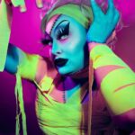 Sherry Pie Instagram - Falling apart? You can always put yourself back together! Happy Halloween Ghouls💙💖🖤 Art by Ghastly Surgeons #halloween #happyhalloween #monsterhigh #pink #blue #sherrypie #frankenstein #mummy #neon #drag #dragqueen #makeup #queer #queerartist #photography #gayart #nyc #keepgoing #lgbt #mentalhealth #camp #campclassic #horror #queerart #yellow #monsters #makeupartist #hallowqueen #beauty #horror #bpdawareness Halloweentown