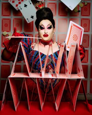 Sherry Pie Instagram - OFF WITH HER HEAD!!! OFF WITH HER HEAD!!! By order of the Queens, that’s what they all said!
Art by Humans 
🌹❤️💔❤️💔🌹
#art #drag #dragqueen #happy #phtography #queer #queerartist #gay #mentalhealth #rose #spooky #laugh #sherrypie #bpdawareness #queenofhearts #breakthestigma #disney #nyc #camp #halloween #proud #makeup #lgbt #queerart #gayart #comedy #pride #wonderland #aliceinwonderland #biggirl