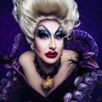 Sherry Pie Instagram - They weren't kidding when they called me, well, ah WITCH! ART by Poor Unfortunate Artists 🌊🪸🐙🐚🧜‍♀️ #disney #littlemermaid #thelittlemermaid #ursula #seawitch #purple #disneygay #gaydisney #queerartist #lgbtq #sherrypie #dragqueen #drag #witch #photography #magic #poorunfortunatesouls #makeupartist #sea #ocean #wayback #divine #movie #disneyvillains #villain #myoctopusteacher #boss #campclassic #gay #pride Ursulas Lair