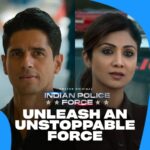 Shilpa Shetty Instagram – Keep flammable objects out of the way because Kabir and Tara are bringing all the fire! 🔥

#IndianPoliceForceOnPrime, Jan 19 only on @primevideoin. 

@itsrohitshetty @sidmalhotra @vivekoberoi @talwarisha @rohitshettypicturez @sushwanth @reliance.entertainment @tseries.official 

#ShilpaTaraShetty 🌟