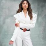 Shilpa Shetty Instagram - Damsel… never in distress 💪💣👮 Day 3, #IndianPoliceForceOnPrime promotions ♥️ @primevideoin #Ootd #LookOfTheDay #fashion #style #glamour