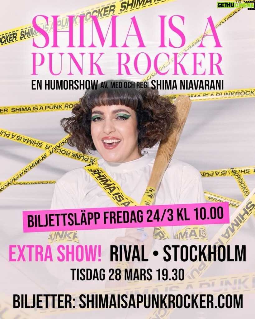 Shima Niavarani Instagram - AAAAAaaahhh!! Vi blidkade er, Stockholmspubliken och har lagt in en till extraföreställning!! Pirrigt!! 💝🥹
