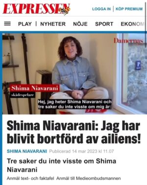Shima Niavarani Instagram - AAHAHAHAHAHA. Perfekt rubrik. Kategori: premiärnerver. #shimaisapunkrocker