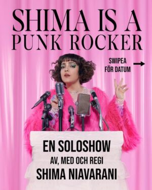 Shima Niavarani Instagram - Pirrighetens pirr-morsa! Biljettsläpp imorgon onsdag den 11/1 kl 10! 💝🤌🏼 Haffa biljetter! Se länk i bio. 

Team Punk Rocker:
Art director: @neuemartin 
Foto: @ninjahanna 
Styling: Shima, jag
Kläddesign: @tovebernerwik 
MUA: @lindahallberg 
Hår: @peterhagelstam @bjornaxen 
Rekvisita: @ylva.norlin 

PR/Press: @snordinpr