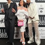 Shima Niavarani Instagram - 💝🫶🏼 fashion friends epic realness. TEAM PUNK ROCKER keeps giving: Design: @tovebernerwik Hår: @peterhagelstam @bjornaxen Smink: @lindahallberg Naglar: @fridaselkirk Grand Hôtel Vinterträdgården