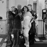 Shima Niavarani Instagram - 💝🫶🏼 fashion friends epic realness. TEAM PUNK ROCKER keeps giving: Design: @tovebernerwik Hår: @peterhagelstam @bjornaxen Smink: @lindahallberg Naglar: @fridaselkirk Grand Hôtel Vinterträdgården