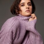 Shirley Setia Instagram - Winter wonderland 💜❄️☃️ Photos by : @rahuljhangiani HMU by : @florianhurel Assisted by : @bhaktilakhani Outfit : @prose.stories Earrings by : @timelessjeweleby_s Styled by- @anishagandhi3 @rochelledsa Assistant stylist- @_m.a.h.i._