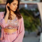 Shirley Setia Instagram - Lavender lovinnn 💜 Styled by @akankshakawediastyle Outfit by @richajaisinghanilabel Jewels by @kyzaindia Photography by @manaskhuman