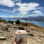 Shirley Setia Instagram - Coffee with a view ☕️🏔️ #shirleytravels #newzealand Astro Cafe | Lake Tekapo | NZ