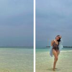 Shirley Setia Instagram - Salty hair & ocean air 🐬 (Scroll for my i cant see anything on my phone screen face 😅🙈) . . . . . @lemeridienmaldives @coastalinofficial #shirleysetia #maldives Le Meridien Maldives Resort & Spa