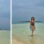 Shirley Setia Instagram - Salty hair & ocean air 🐬 (Scroll for my i cant see anything on my phone screen face 😅🙈) . . . . . @lemeridienmaldives @coastalinofficial #shirleysetia #maldives Le Meridien Maldives Resort & Spa