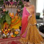 Shivangi Joshi Instagram - Heartfelt prayers and happiness shared.. 🤗💛 Ganpati Bappa Morya! 🙏🙌🌼🌟🌺 Outfit:- @neerusindia @nehaadhvikmahajan