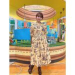 Shoko Nakagawa Instagram - ひるおびでした！ 朝からドーナツ🍩と卵かけご飯🍚の試食、、、、🤦‍♀️❤️ 本日もありがとうございました！ #ひるおび #中川翔子 #しょこたん #ファッション #ワンピースコーデ