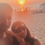 Shraddha Arya Instagram – Sun, Sand & My Man! ❤️