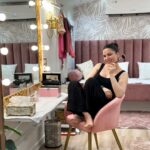 Shraddha Arya Instagram – The Place where I spend more time than I do at Home …. my SELF-LOVE VAN aka My Vanity Van.  #HomeIsWhereYouParkIt 😂❤️🧿