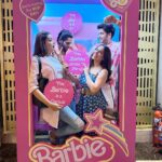 Shraddha Arya Instagram - Vibing in pinks Absolutely ten on ten A night to remember Cuz I am with my barbie And my Kens… . . . #movienight #barbie #ken