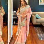Shraddha Arya Instagram – Anything is possible with glitter and a little Pink :) 
Wearing: @reynutaandon ❤️