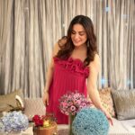 Shraddha Arya Instagram - How could I not play Dress-up, it’s my Birthday after all!!! ❤️ #HappyBirthdayToMe Big Shout Out to @takeonedough , for this amazingly delicious cake (I swear I’ve never had a better one)