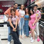 Shraddha Arya Instagram - Vibing in pinks Absolutely ten on ten A night to remember Cuz I am with my barbie And my Kens… . . . #movienight #barbie #ken