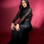 Shruti Haasan Instagram - 🍒🖤 . . . Styled by: @profanayty Assisted by: @whyshestyled @muskanguptaaaa_ Outfit: @deme_love_ Makeup @devikajodhani Hair @noori_hairstylist Photographer @akshay_26