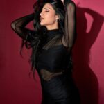 Shruti Haasan Instagram - 🍒🖤 . . . Styled by: @profanayty Assisted by: @whyshestyled @muskanguptaaaa_ Outfit: @deme_love_ Makeup @devikajodhani Hair @noori_hairstylist Photographer @akshay_26