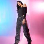 Shruti Haasan Instagram - 🍭🖤 🎵 This time I'ma let it all come out This time I'ma stand up and shout I'ma do things my way, it's my way My way or the highway🎵 . . Styled by: @profanayty Assisted by: @whyshestyled @muskanguptaaaa_ Outfit: @noticeitis @may.official.store Shoes @newrock Makeup @devikajodhani Hair @noori_hairstylist Photographer @akshay_26