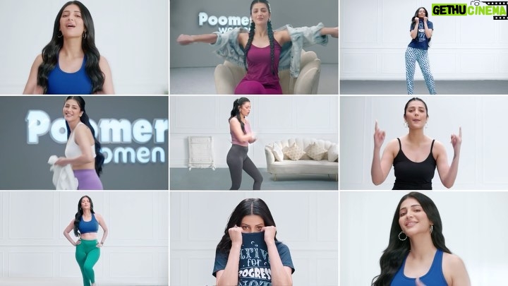 Shruti Haasan Instagram - I am excited to reveal that the Iconic Brand #Poomer is now entering into #Womenswear !❤️ It is an immense rapture to be the Brand Ambassador to one of India’s most trusted Brands @poomerfashions #vibewithpoomerwomen Brand - @poomerfashions @lingasamy_p @harithalingasamy @aarthilingasamy Production - @penworksads Costume & Styling - @openhousestudio.in @pallavi_85 @selvithangaraj @mehavenkatesh Photography - @foreshorestudio28 Makeup - @prakatwork Choreography - @dancersatz Cinematographer - @santhakumarchakravarthy