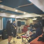 Shruti Haasan Instagram - I always have the BEST time singing this one - and I love rehearsing it cause it’s just one never ending loop over which we find the space to make a song that’s cohesive - much like life 🧿 i wrote this years and years ago and it still feels so real to me - also shout out to these incredible gentlemen I get to play with 💎