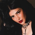 Shruti Haasan Instagram - “Listen to them, the children of the night. What music they make!” Bram stoker 💋 🧛‍♀️🧿 . . . . 📸 @dimensions.dmns 💄 @prakatwork 👗 @openhousestudio.in