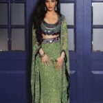 Shruti Haasan Instagram - 💚🐉🥝 mean green desi machine . . . Outfit - @nupurkanoiofficial Jewellery- @amrapalijewels Styling - @openhousestudio.in Assisted by - @mithra_kandhaswaami @sxdhksh @varshininatrajan Glam : @prakatwork @pui_c_ammy shot by : @dimensions.dmns