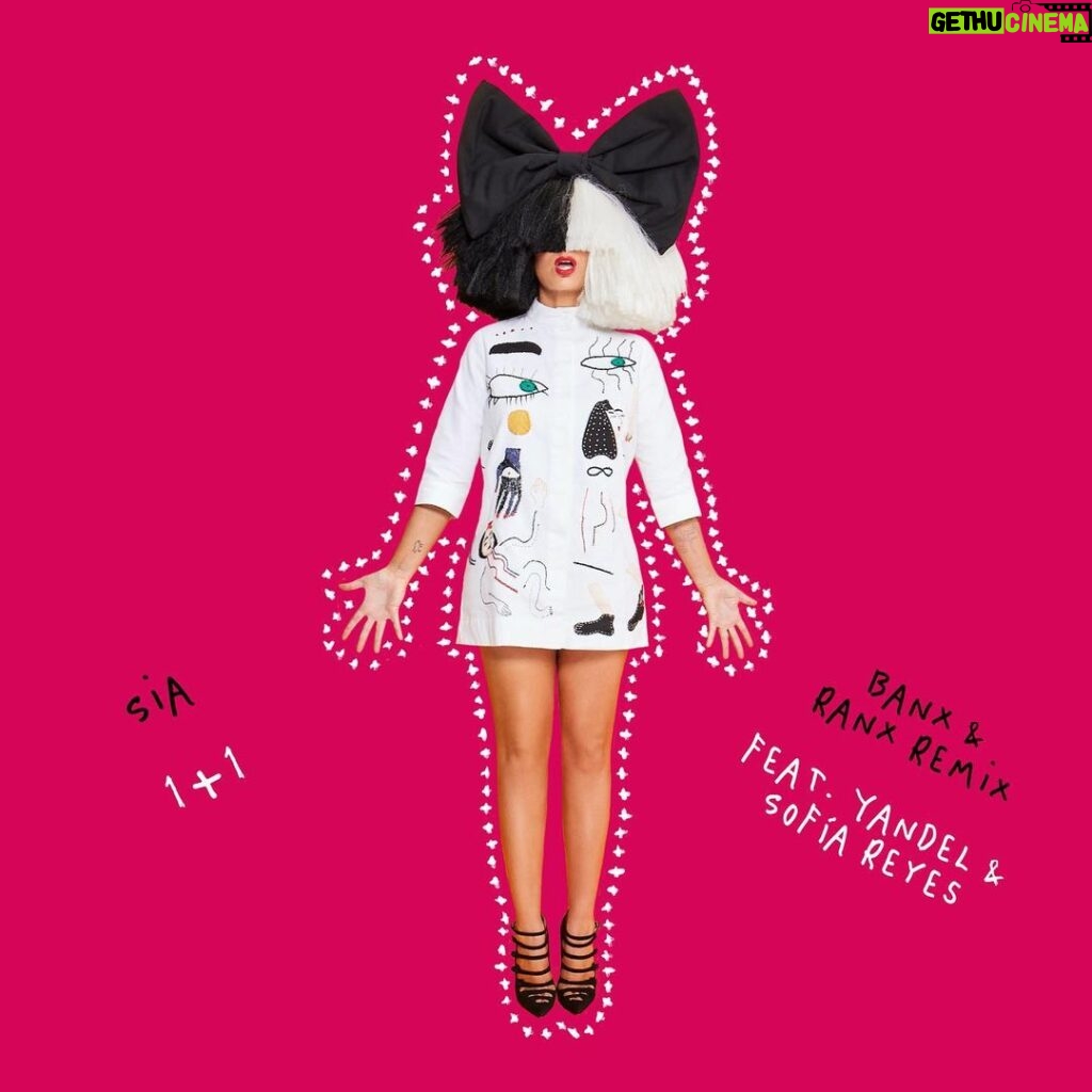 Sia Instagram - "1+1" feat. @Yandel & @sofiareyes (@banxnranx Remix) - out Friday! 💕 - Team Sia