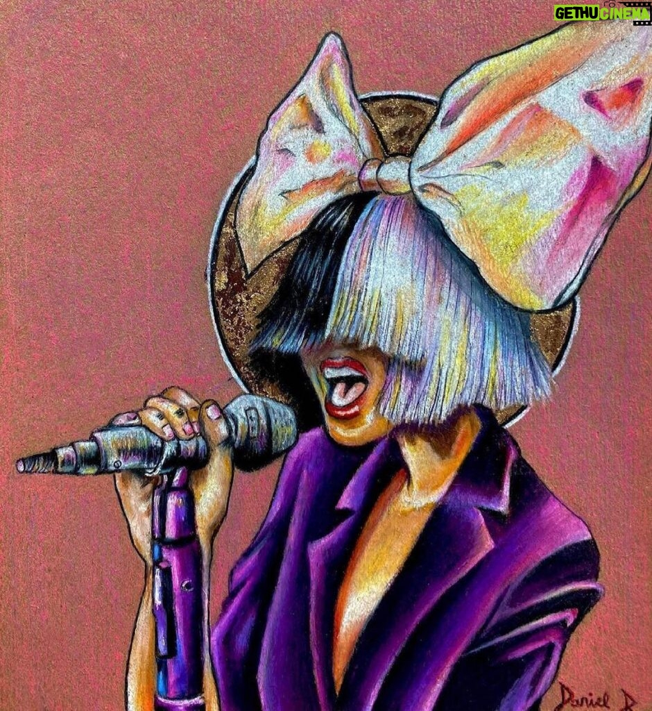 Sia Instagram - You made another day, made it alive 💖 (🎨: @d.romero10) - Team Sia