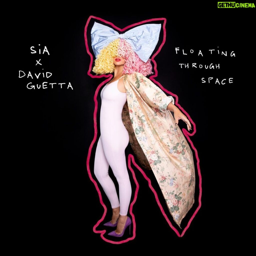 Sia Instagram - Another song from 'Music' is coming before the album is out next Friday, February 12th. "Floating Through Space" with @DavidGuetta will be here TOMORROW @ 8am ET ✨ - Team Sia