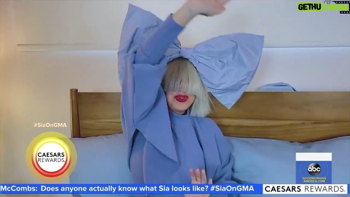 Sia Instagram - Sia performed "Together" & "Bird Set Free" bright and early on @goodmorningamerica yesterday ☀️🌈 - Team Sia