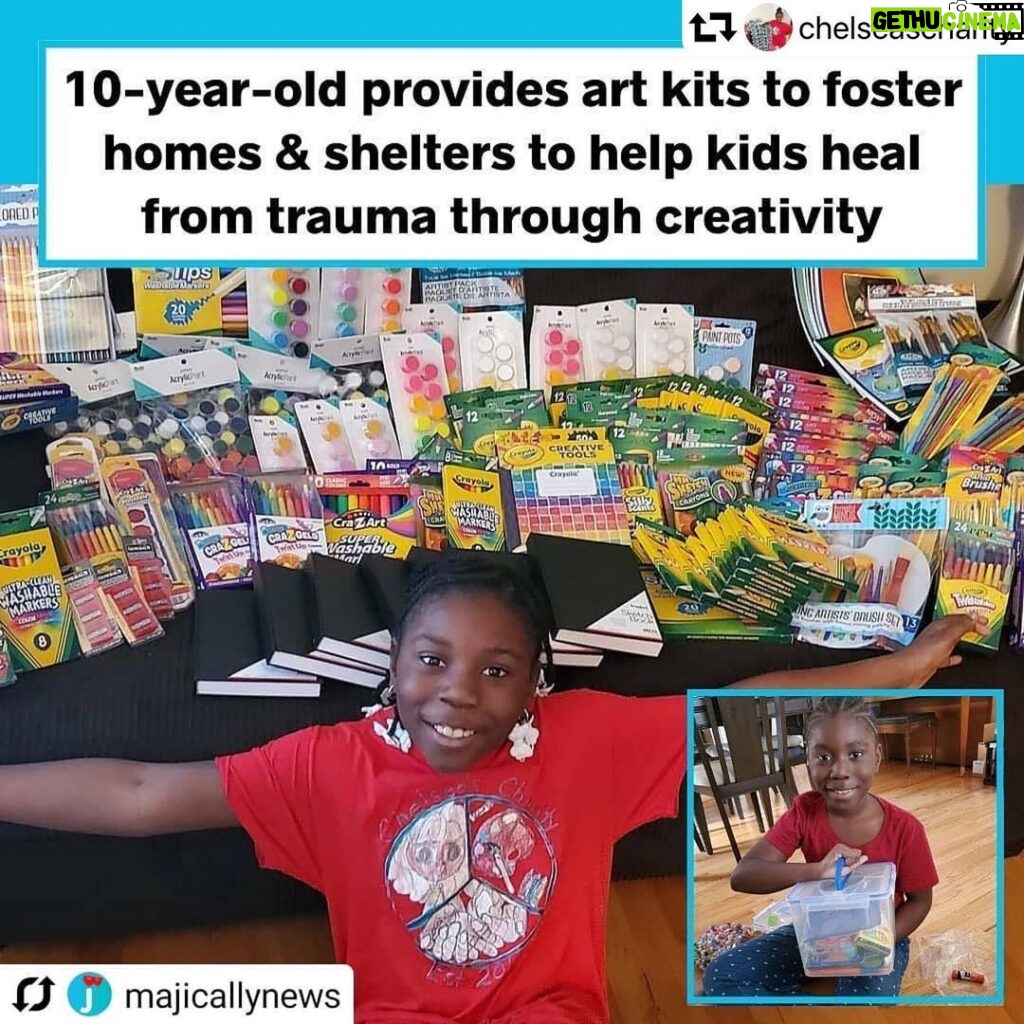 Sia Instagram - ❤️ #chelseascharity #repost @chelseascharity ・・・ SENDING SO MUCH LOVE TO @majicallynews For this amazing post on @chelseascharity !! Thank you so much!!! They share the good news we need now😊🥰 #Repost @majicallynews • • • • • CHELSEA’S CHARITY: 10-year-old, Chelsea Phaire, creates art kits and donates them to foster homes to help kids heal from possible traumatic experiences - it’s called Chelsea’s Charity and her mom helps her manage it. - Chelsea’s mom, Candace Phaire, put Majically News in touch with Chelsea, where she sent us this message: - “I'm 10 year old Chelsea and I started my own art charity for kids that can't afford art supplies or kids that have been thru a traumatic experience. I believe that everyone needs art to help them heal and express themselves,” Chelsea wrote in a message to Majically News. - “I usually bring art kits to kids in shelters and foster homes and schools but since the closings, I can't go but now I'm mailing art kits to kids in shelters and foster care agencies that have to stay inside,” she added. - Chelsea’s charity has given away over 1,500 kits so far and has the goal of delivering 25 art kits each week to help more children in need.  Keep up the fantastic work, Chelsea, it’s kids like you who change the world.  If you’d like to help Chelsea on her mission, please visit her Instagram page. Credit: Chelsea’s Charity (@chelseascharity). Follow @majicallynews for more Good News Only! - - #donations #charity #doinggood #gooddeeds #kindness #kindnessmatters #kindnessrocks #bekind #bekindalways #artwork #artlife #artists #artistsofinstagram #goodnews #goodnewsonly #fosteringsaveslives #fostercare #fosterkids