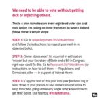 Sia Instagram - EVERY REGISTERED VOTER MUST BE ABLE TO CAST THEIR BALLOT! 🇺🇸 Step 1: Go to www.Represent.Us/VoteAtHome and follow the instructions to request your mail-in or absentee ballot. Step 2: Some states won’t let you mail in without an ‘excuse’ but your Secretary of State and a bill in Congress right now could fix this. Go to Represent.Us/VoteAtHome for instructions on how to call them — Republicans and Democrats alike — in support of Vote at Home. Step 3: Copy the text of this post into your feed and tag at least three of your friends to also make calls and share to keep this chain going until every single voter knows how to get their ballot. Use hashtag #VoteAtHome. - Team Sia